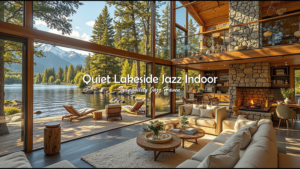 Тихий Джаз У Озера: Музыка Для Снятия Стресса | Спокойная Утренняя Атмосфера С Нежным Джазом Для ...
