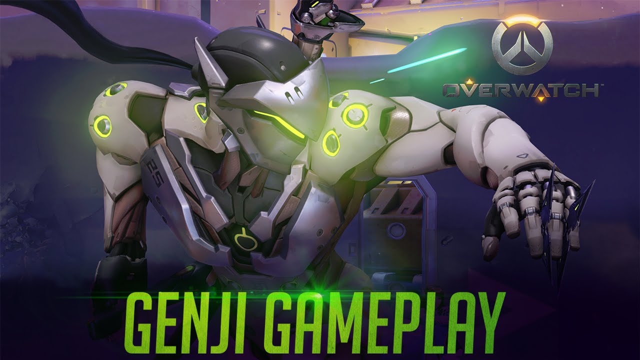 OverWatch - Genji Gameplay - Shuriken Dragon Ninja Blade! - YouTube