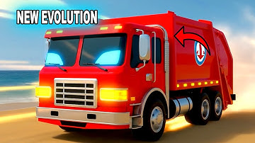 BRAINROT EVOLUTION TRANSFORMATION TO GARBAGE TRUCK RED