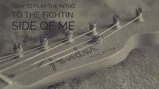 How to play the intro to Merle Haggard's The Fightin' Side of Me chords