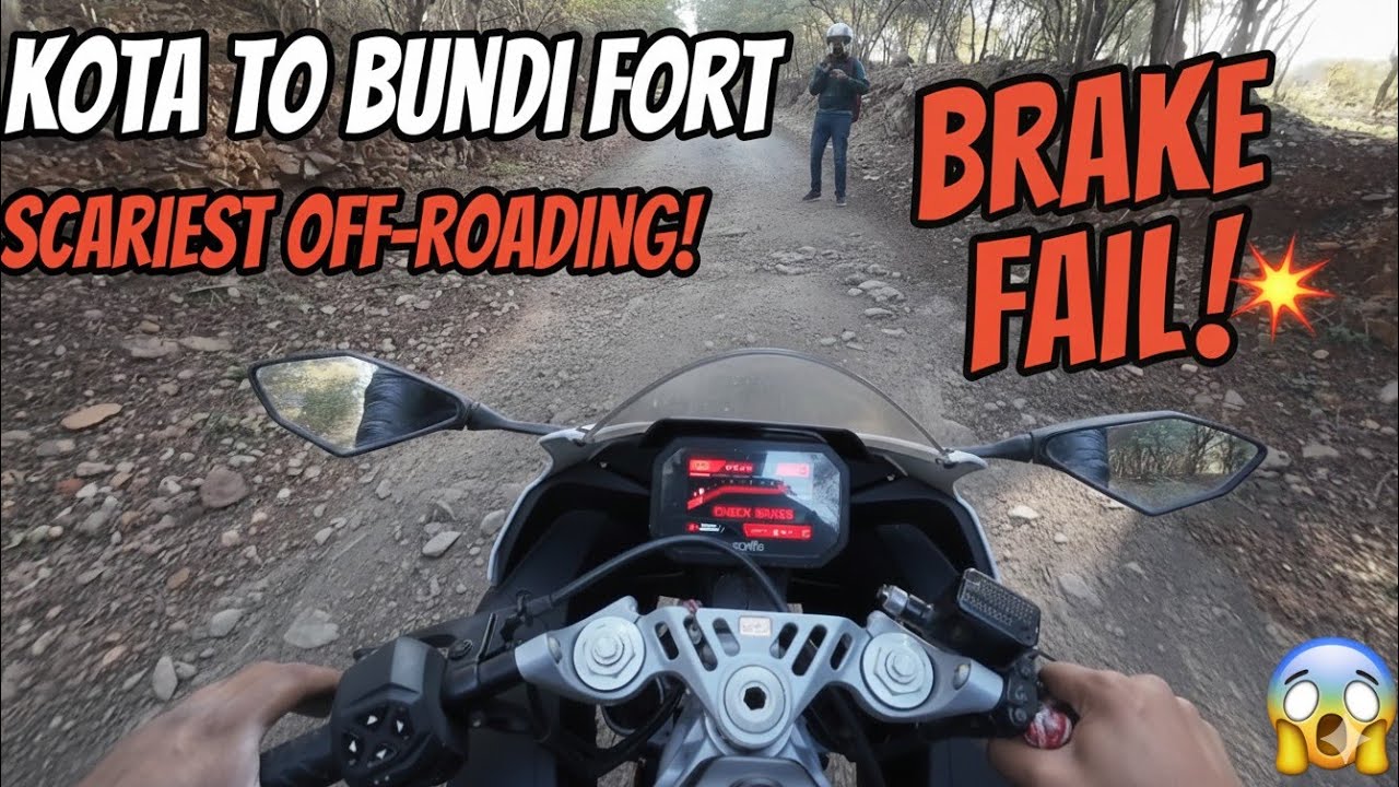 Kota to Bundi Fort: The Scariest Off-Road Ride of My Life 🏍️  