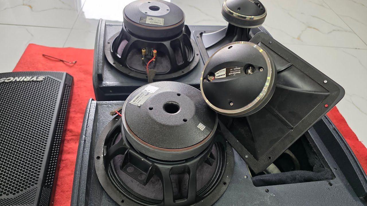 Mở nội thất và téc chất âm loa SY RINCS bát 25  bát tép B&C họng gang thương hiệu Đức đt 0374823386