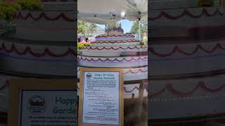 2024 Los Angeles County Fair: Garden Railroad's 100th Anniversary Train Cake #starsstripesfun