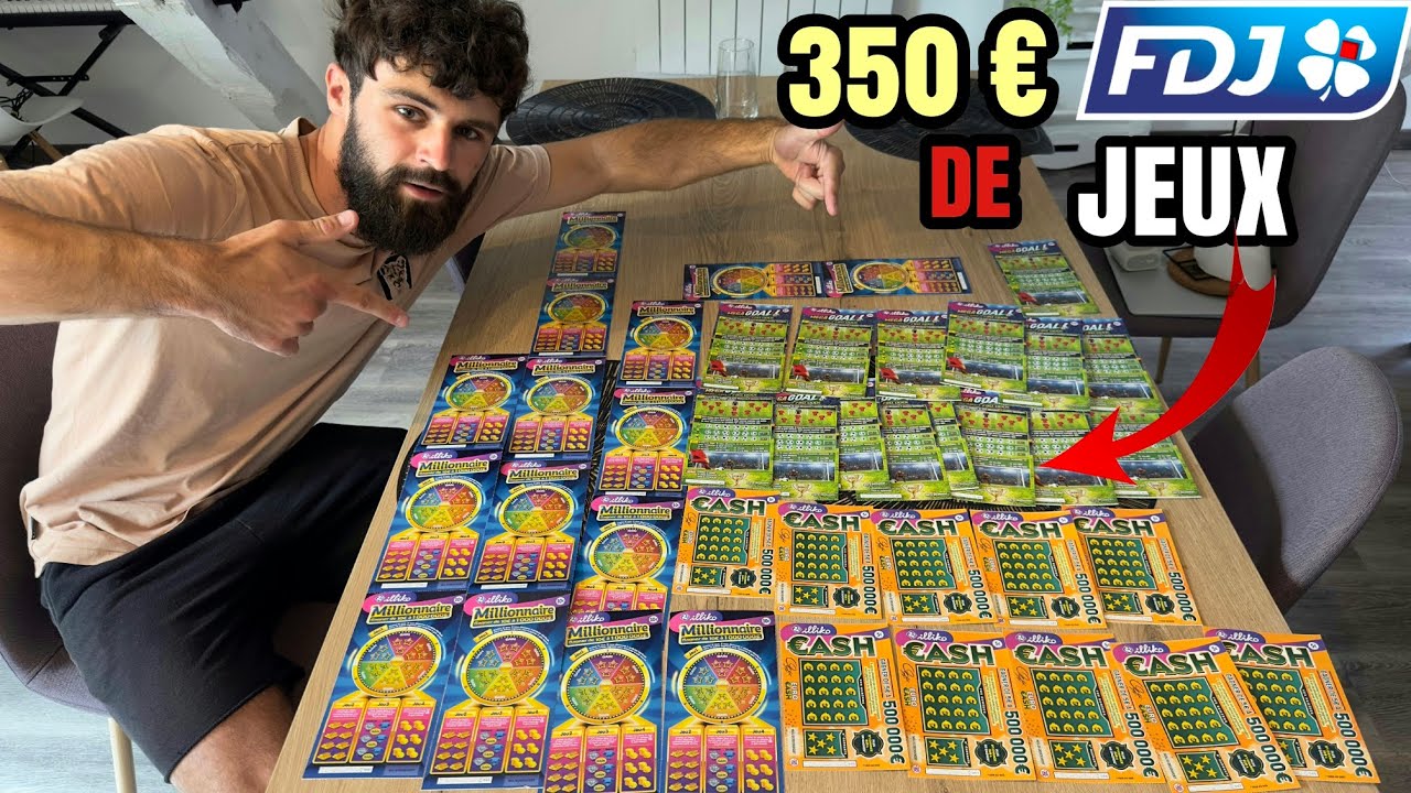 J’ACHÈTE 350 € DE JEUX À GRATTER 💰🤑(Gros grattage, Gros jeux, Gros gains ?? (avec les gars🍀)