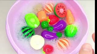 Satisfying Video| Let's wash Fruits and Vegetables #asmr #relahing#fruit