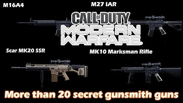 Modern Warfare: More than 20 SECRET gunsmith guns that are HIDDEN in game