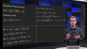 Taylor series of complex functions - examples