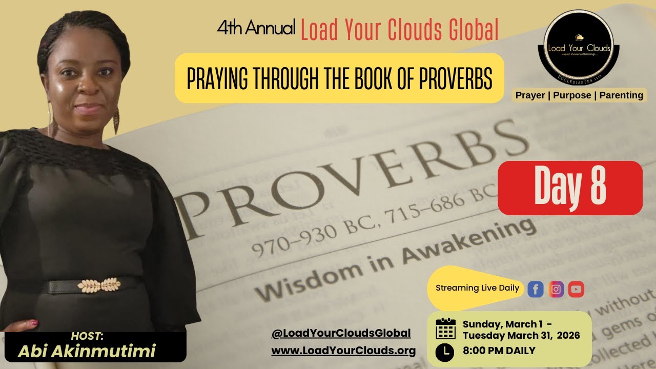 Day 8 - Prayers from Proverbs chapter 8 - YouTube