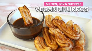 Gluten Free Vegan Churros Recipe with Vegan Dulce de Leche