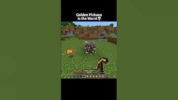 Minecraft golden pickaxe moments