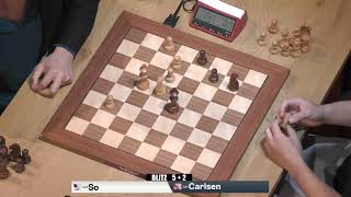 Wesley So COMPLETELY CRUSHES Magnus Carlsen in a blitz game!!