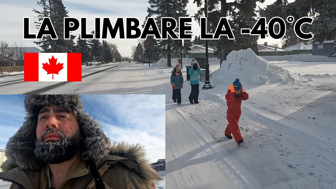 Mi-am scos copiii la o plimbare la -40°C!