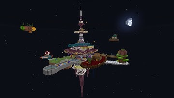 Minecraft Super Mario Galaxy Comet Observatory Full Build Tour