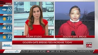 Golden Gate Bridge toll increases