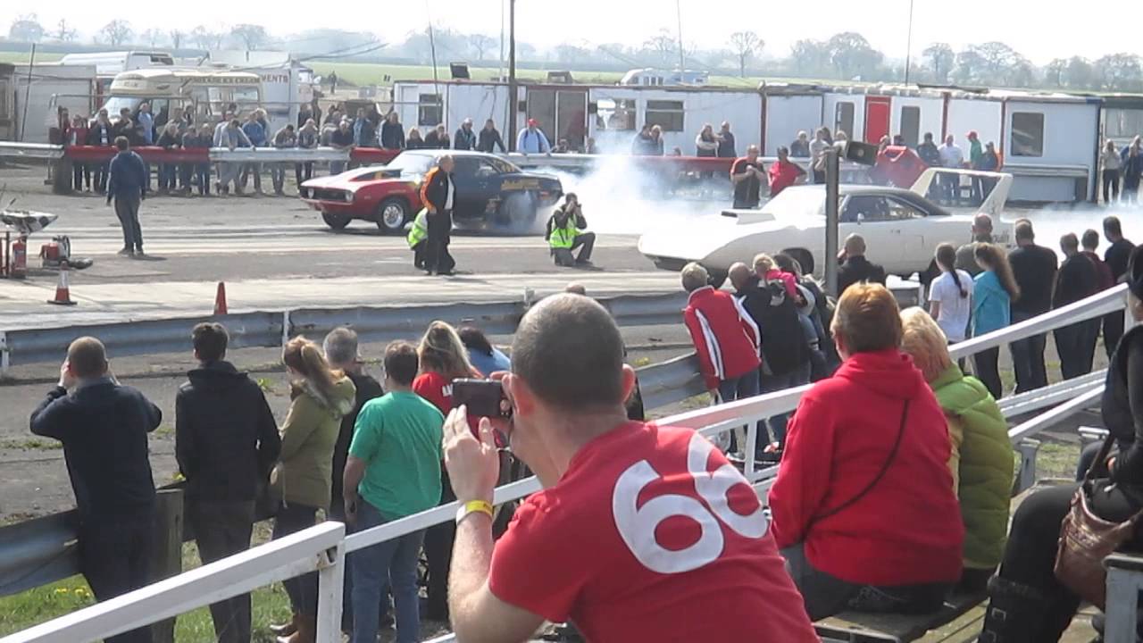 Superbird v Camaro ASS at York Drag April 2014 - YouTube