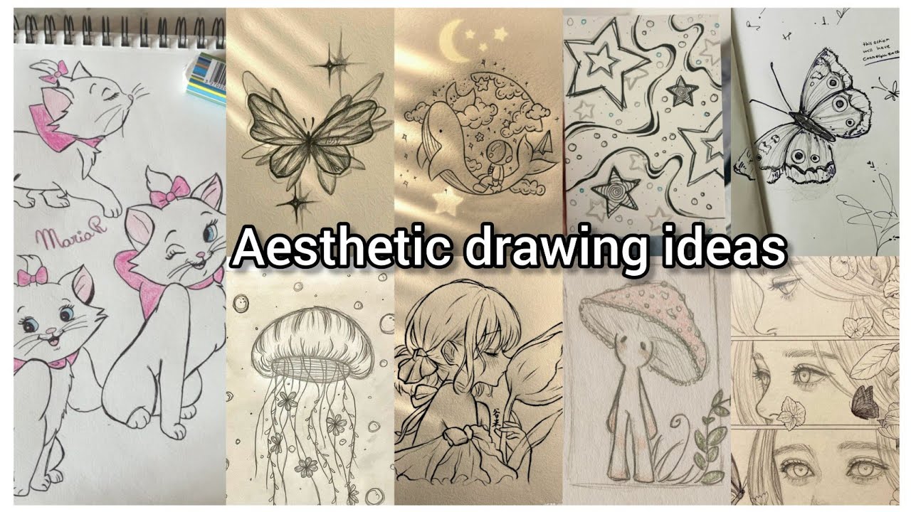 Aesthetic drawing ideas u must try🤩🤩