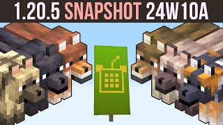 Minecraft 1.20.5 Snapshot 24W10A | 8 New Wolves & Custom Banners! screenshot 5