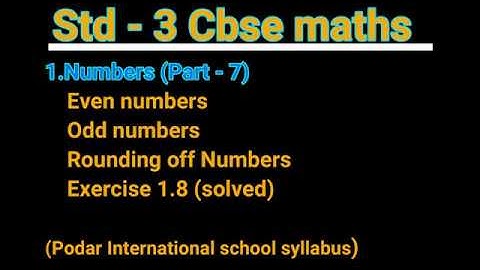 rounding  off numbers / part - 7 /class 3 maths / numbers / Students reference.