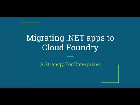 Migrating .NET Apps to CF, A Strategy for Enterprises — Nicholas Grabowski, Schwab