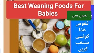 Best Weaning Foods For Babies | Best Food Recipes For Children | بچوں میں ٹھوس غذا کونسی منتخب کریں