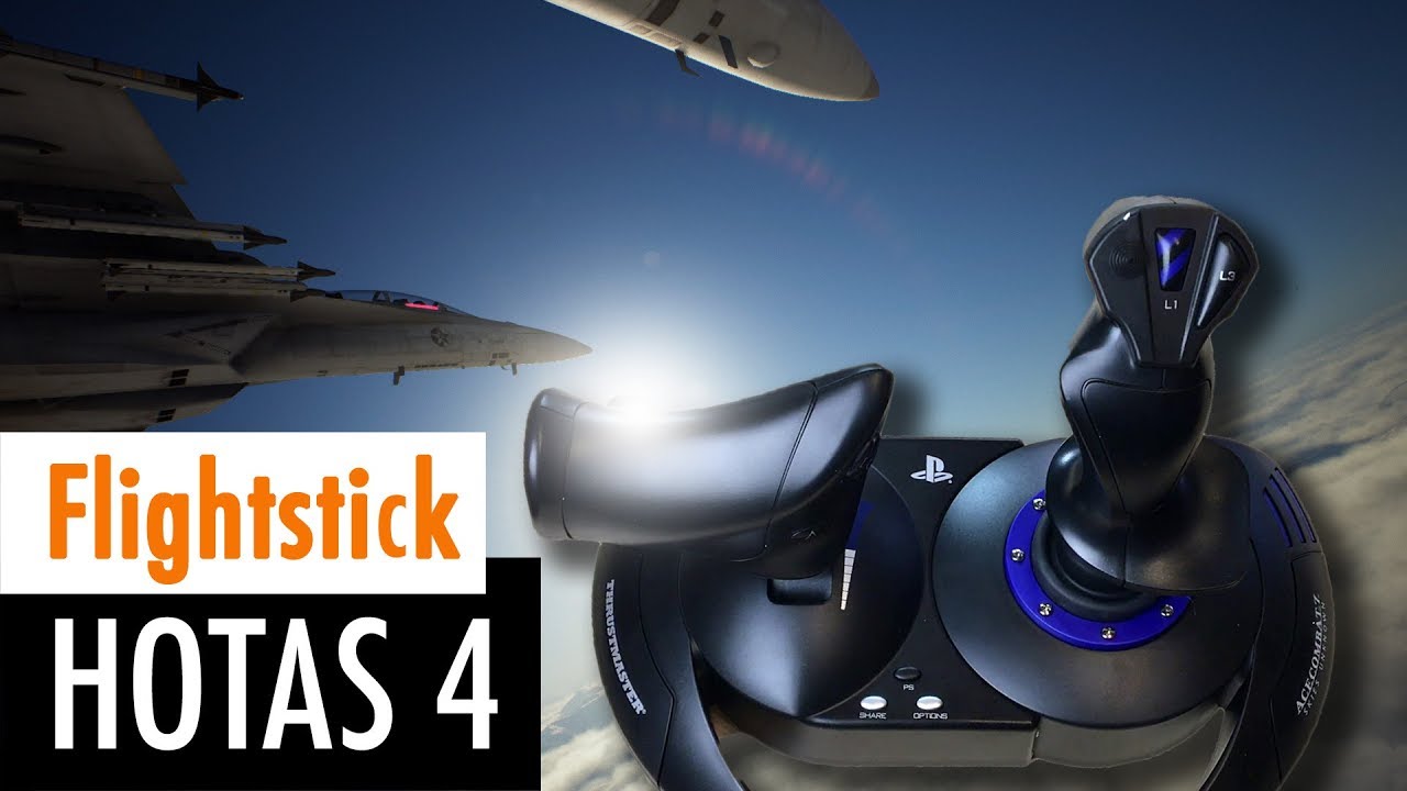 Test: Flightstick Hotas 4 [Ace Combat 7, PS4, Thrustmaster] - YouTube