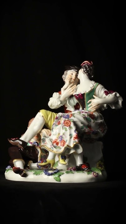Фарфоровая скульптура «Нескромный Арлекин». Мейсенский фарфор #meissen ...