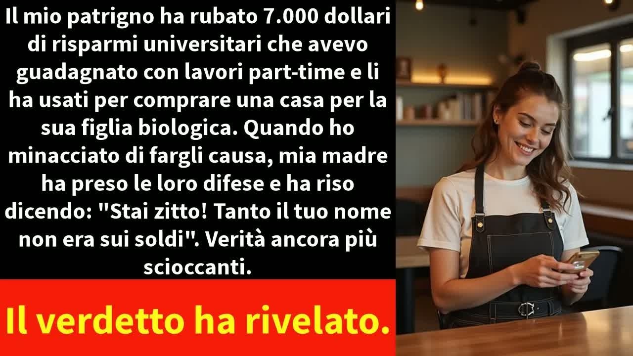Il giorno in cui ho scoperto che la mia scatola dei risparmi era vuota, mia madre mi ha guardato negli occhi e mi ha detto: "Phil ha usato quei soldi per la nostra nuova casa, non fare storie."...