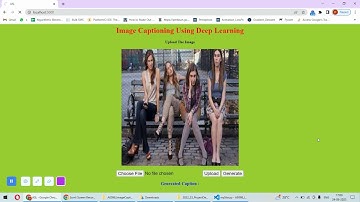 AE098 | Image Captioning System Using Deep Learning