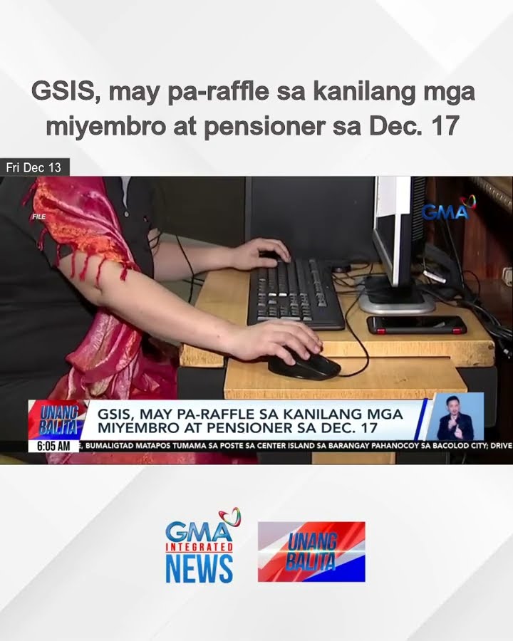 GSIS, may pa-raffle sa kanilang mga miyembro at pensioner sa Dec. 17 | Unang Balita