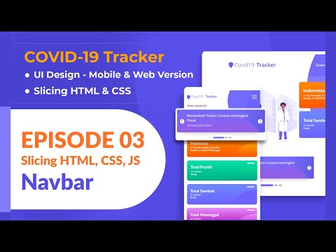 Slicing HTML, CSS & JS - COVID19 (Episode 03 Navbar)
