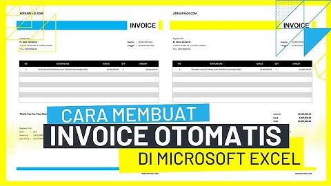 Cara Membuat Form Invoice Excel