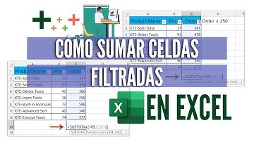 COMO SUMAR CELDAS FILTRADAS EN EXCEL.