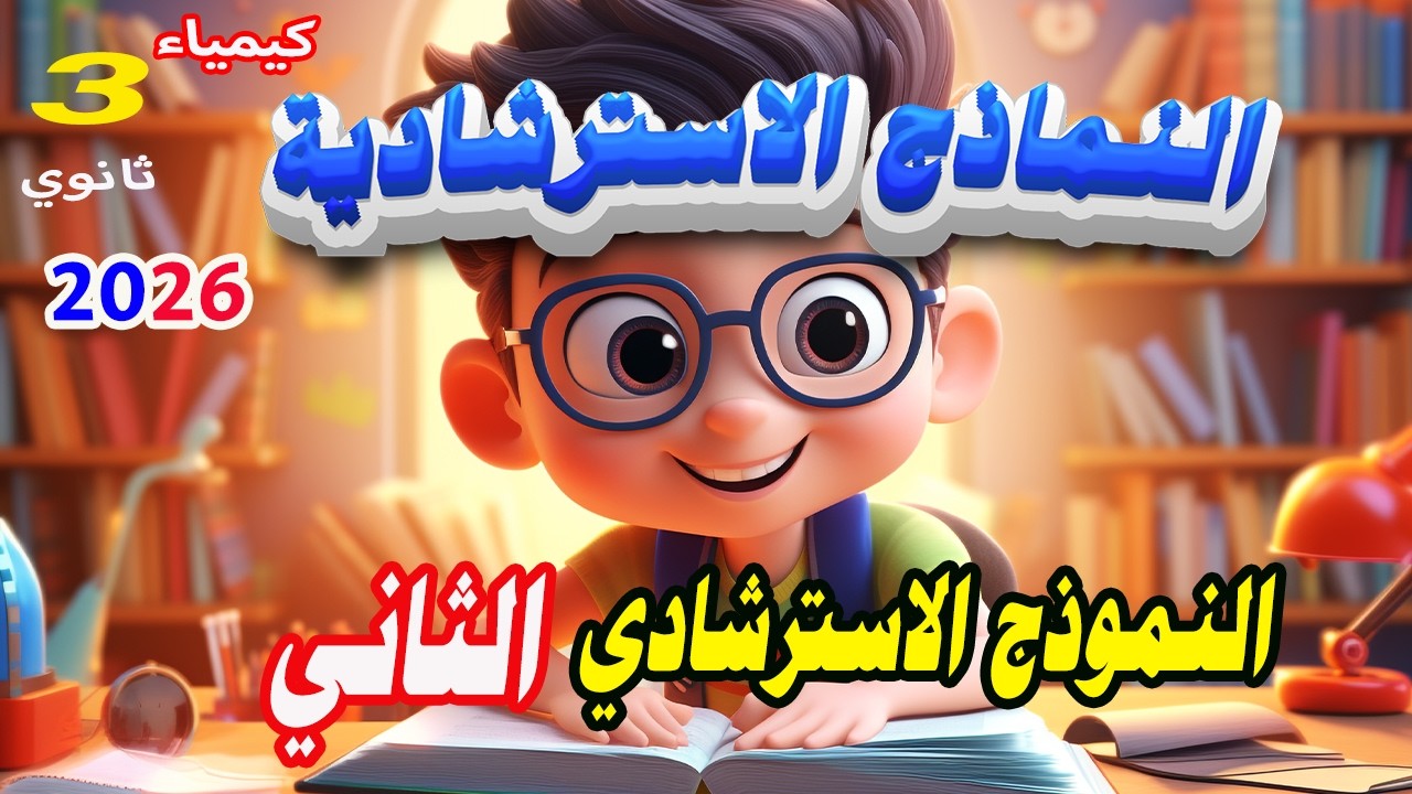 كيمياء 3 ثانوي 2026 النماذج الوزارية الاسترشادية حل النموذج الاسترشادي الثاني 🔥🔥👌👌🔥🔥