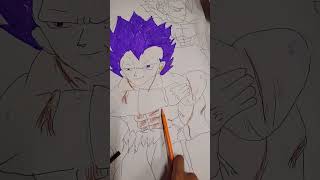 How to draw DBS volume cover 24 #drawing #dbheros #art #dragoball #dbs #goku #ssjm #diwalidrawing