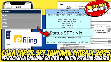 TERBARU 2025!! Cara lapor SPT tahunan pribadi online 1770 SS ●Tutorial lapor pajak tahuan online