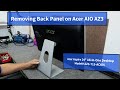 How to Remove Back Panel Acer AZ3 AIO Desktop