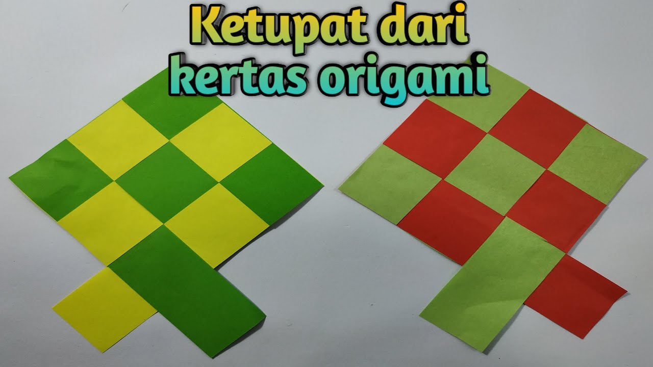  Cara  membuat  ketupat  dari  kertas  origami  YouTube