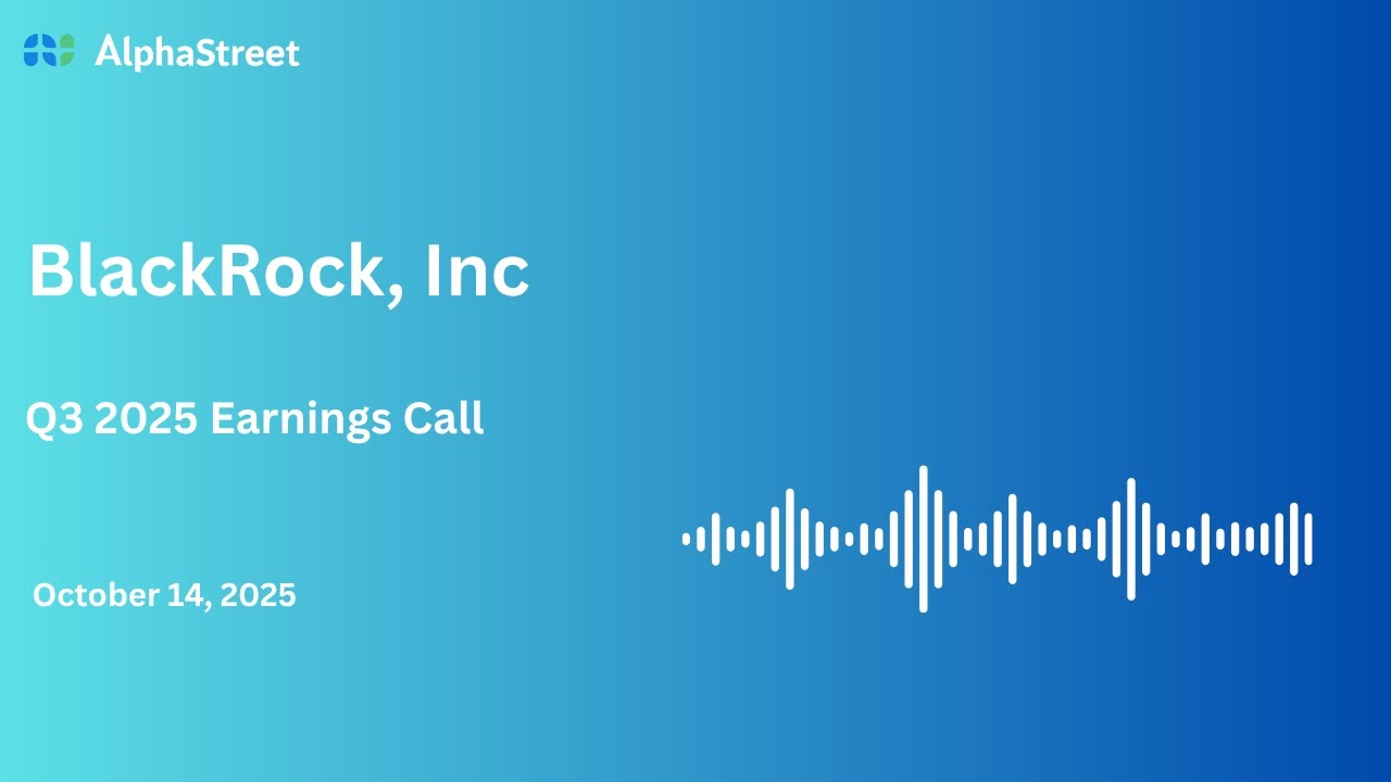 BLK Stock | BlackRock Inc Q3 2025 Earnings Call