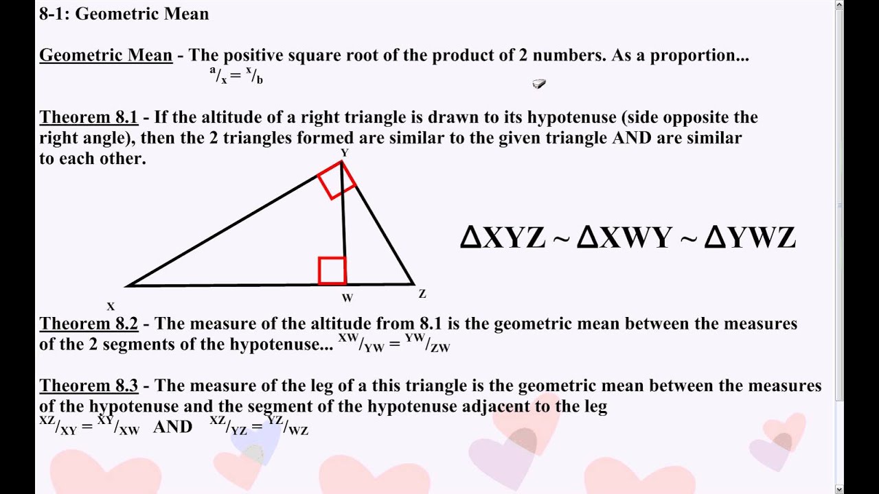 8-1: Geometric Mean - YouTube