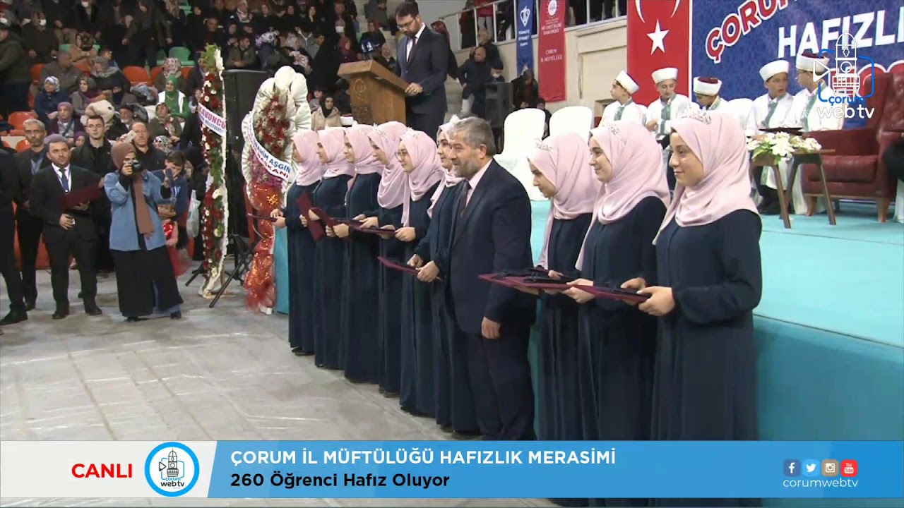 Çorum İl Müftülüğü Hafızlık Merasimi