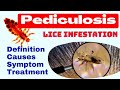 Pediculosis  definition cause symptoms treatment  lice treatment  nursing lecture in hindi