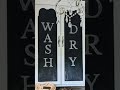 Easy Chalkboard Lettering without Handwriting, Budget Friendly DIY Laundry Room Wall Decor Idea
