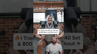 I TRIED THE ROCK&#39;S 800 REP LEG DAY!