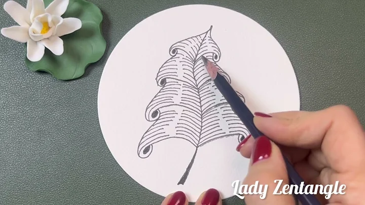 Christmas tree/Amazing Zentangle Pattern | Doodle Art / Spiral Drawing / Satisfying and Relaxing