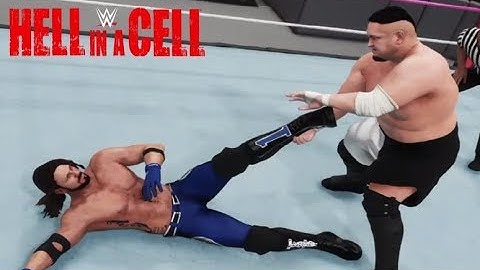 WWE 2K18 AJ STYLES VS SAMOA JOE | HELL IN A CELL 2018 - PREDICTION HIGHLIGHTS