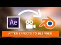 How To Transfer Camera Tracking Data from After Effects to Blender