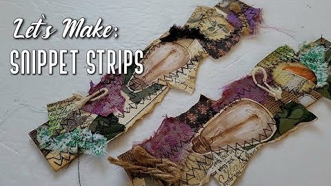 Making Snippet Strips out of SCRAPS!! - Craft with me!