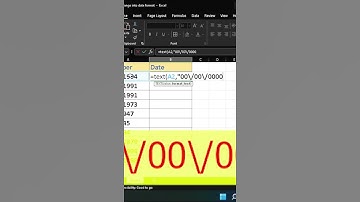 Convert any number into date format in excel #shorts #shortsvideo