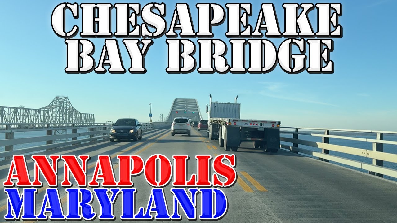 Chesapeake Bay Bridge West - America's SCARIEST Bridge - Maryland - 4K Infrastructure Drive