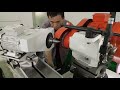 MQ6025A Universal Grinder Attachment with 3-Jaw Chuck Installation